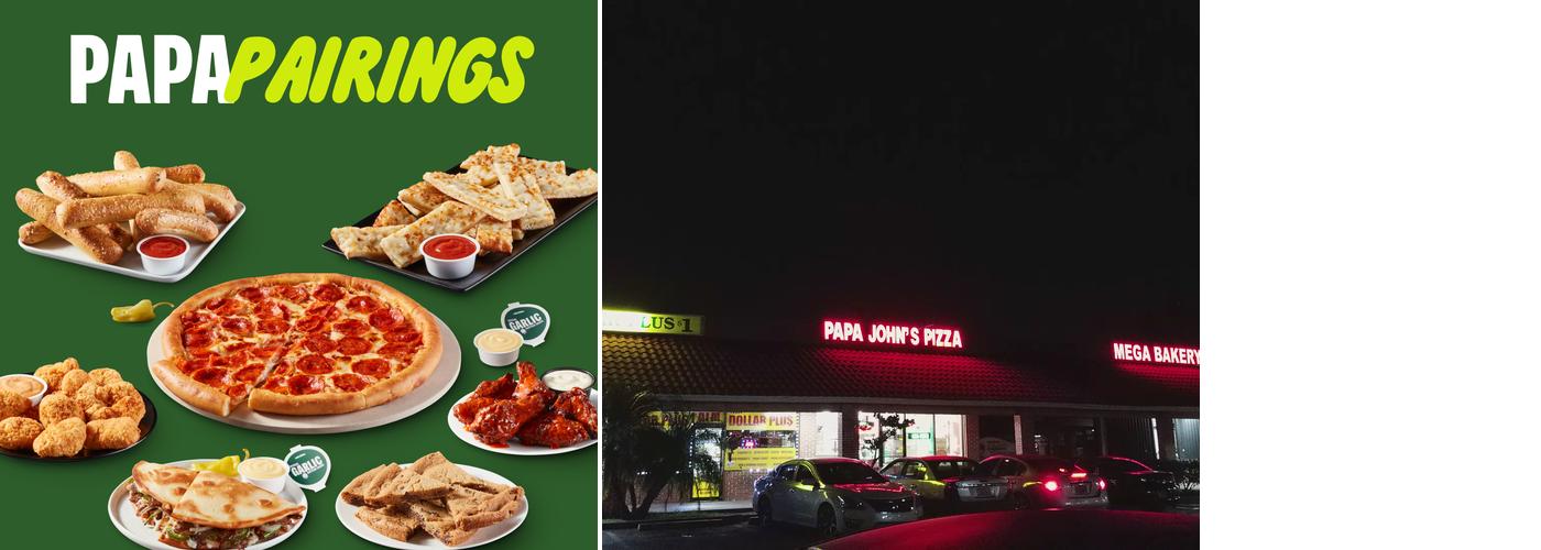 Papa Johns Pizza Menu