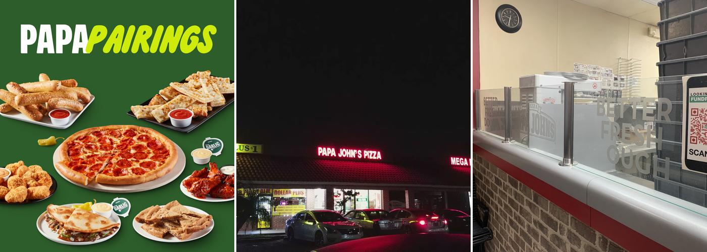 Papa Johns Pizza Menu