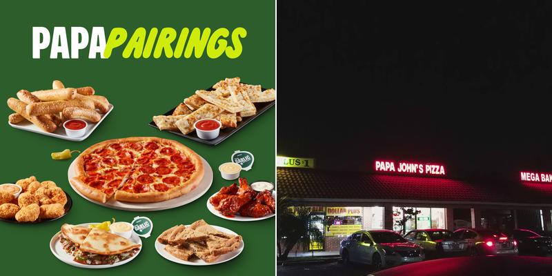 Papa Johns Pizza Menu