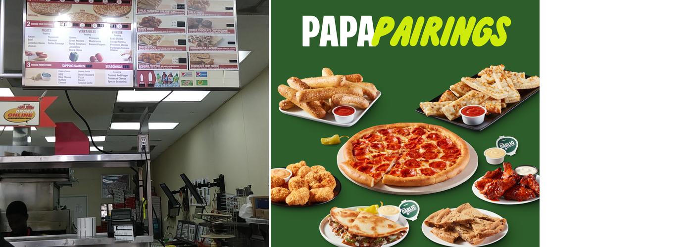 Papa Johns Pizza Menu