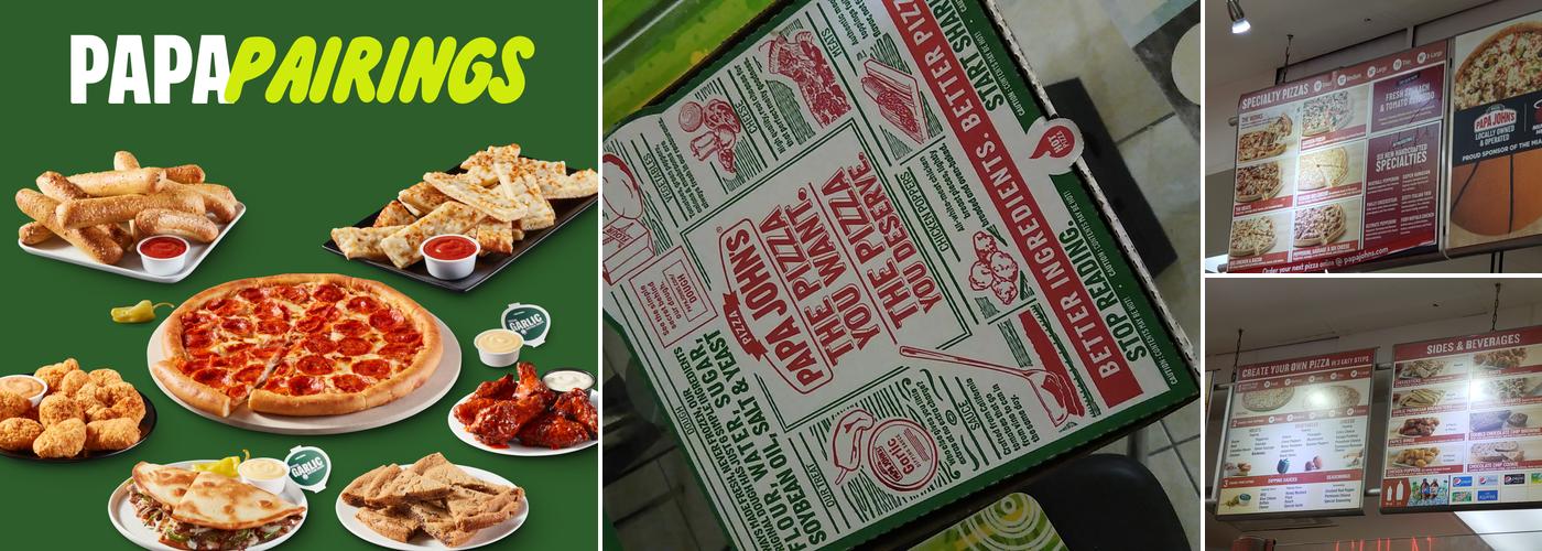 Papa Johns Pizza Menu