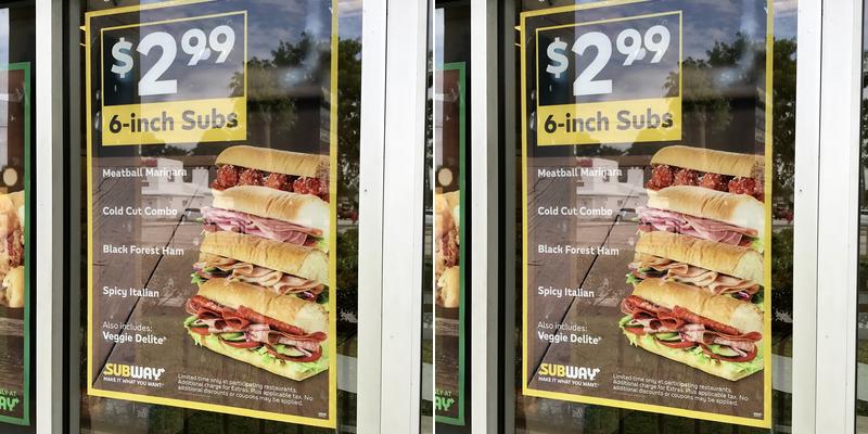 Subway Menu