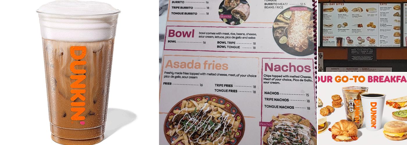 Dunkin' Menu