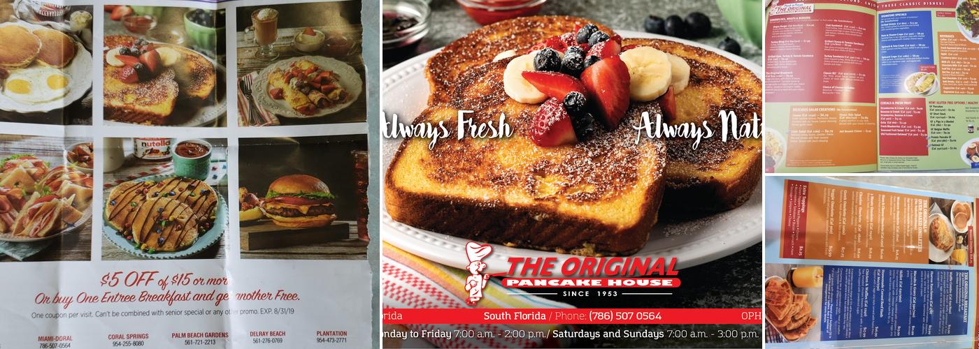 The Original Pancake House Menu