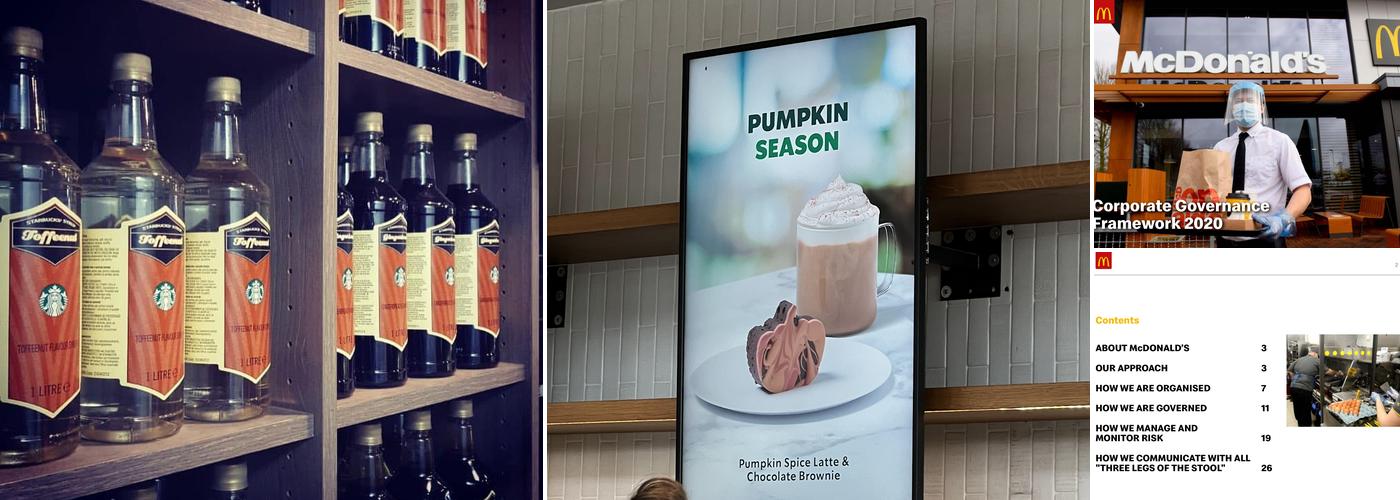 Starbucks Coffee Menu