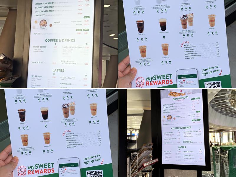 Krispy Kreme Menu