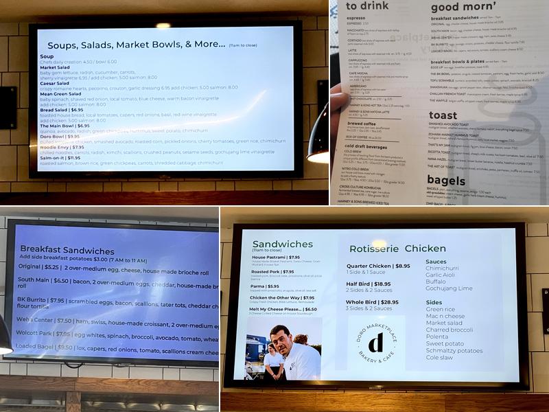 DORO Marketplace Menu