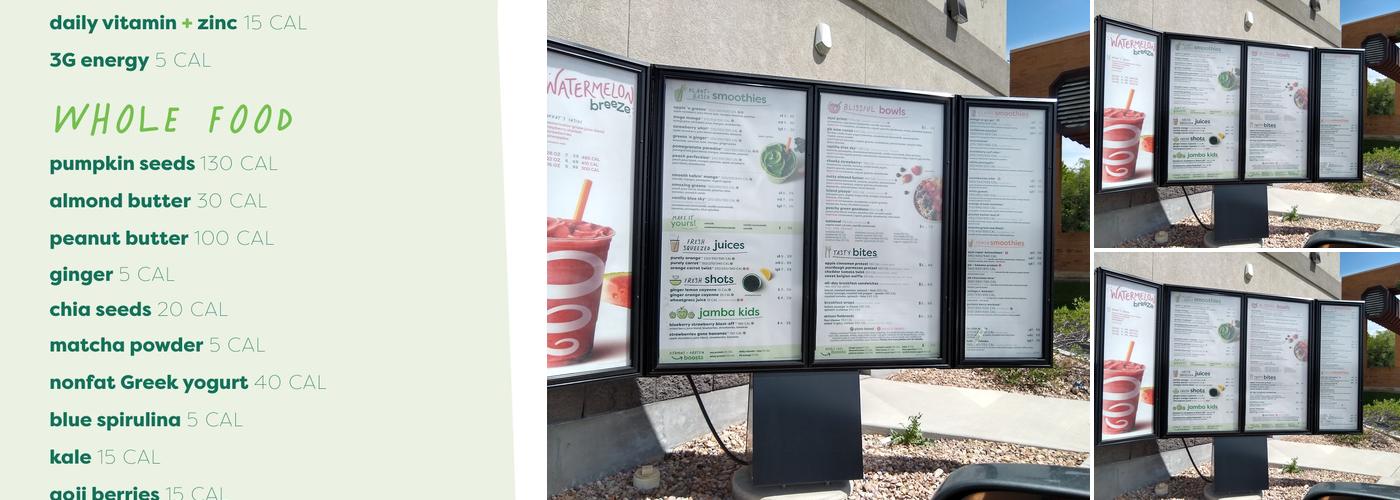 Jamba Menu