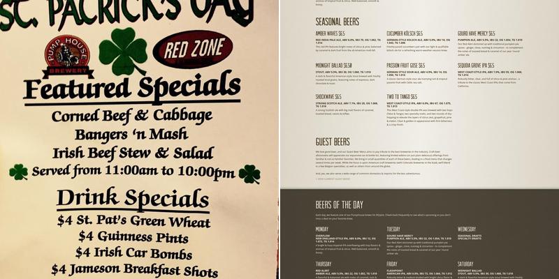 Red Zone Menu
