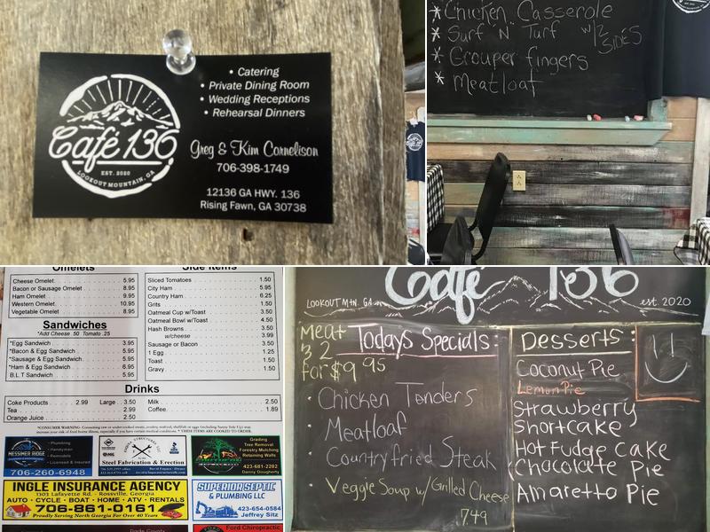 Cafe 136 Menu