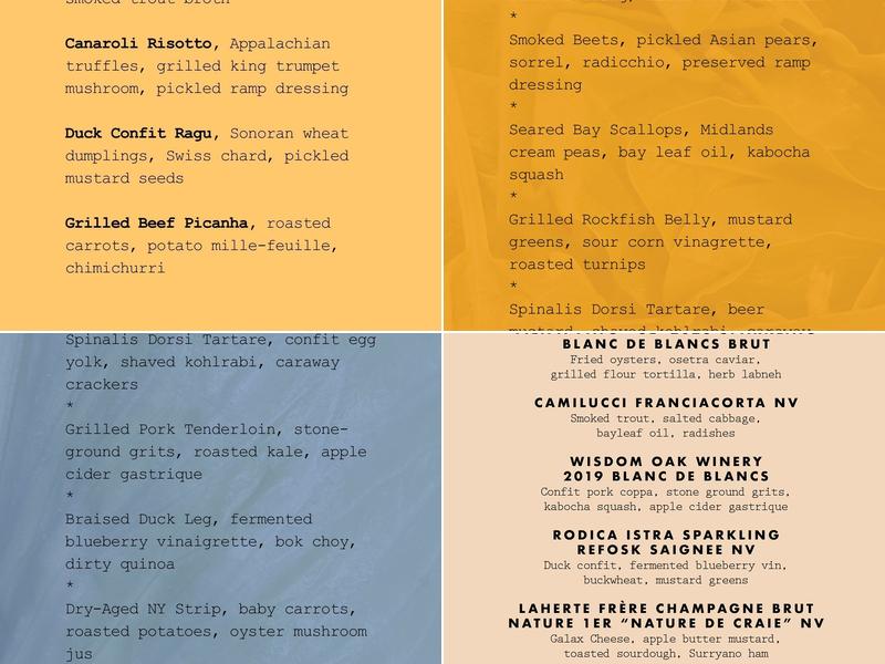 Broadcloth Menu