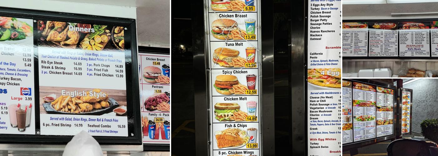 Happy Boy Grill Menu