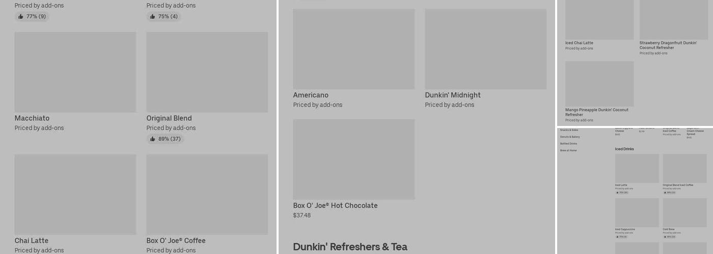 Dunkin' Menu