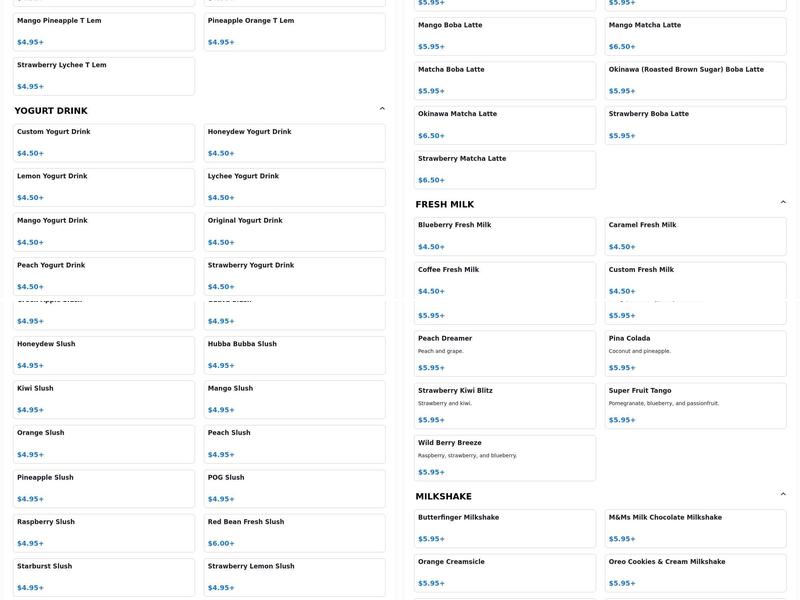 Quickly Benicia Menu