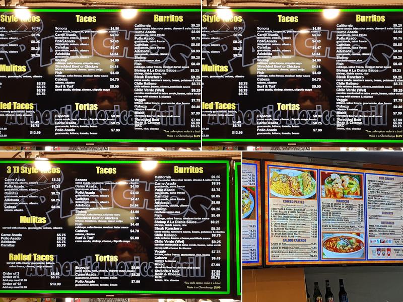 Los Panchos Taco Shop Menu