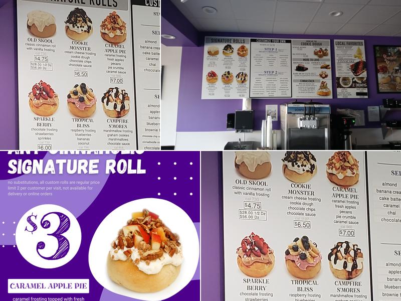 Cinnaholic Menu