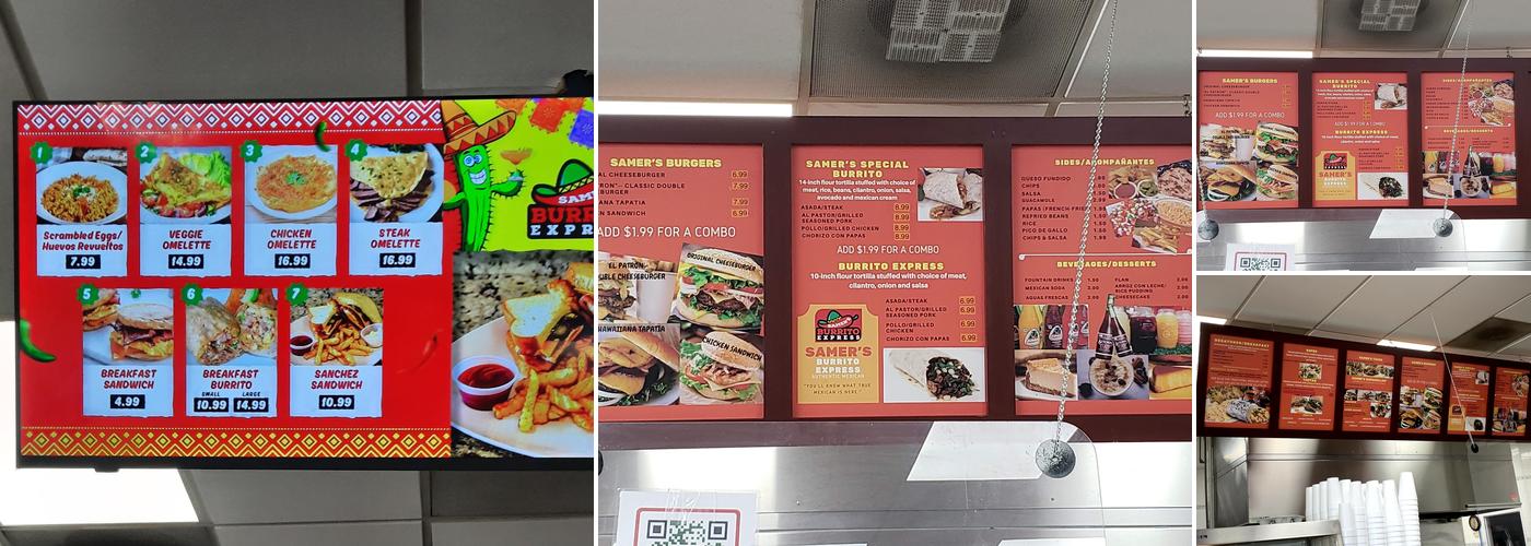 Burrito Express Menu