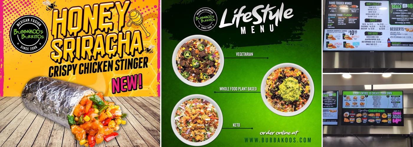 Bubbakoo's Burritos Menu