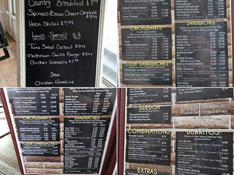 Fresh Start Cafe Menu