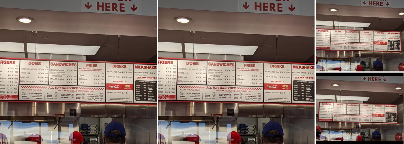 Five Guys Menu