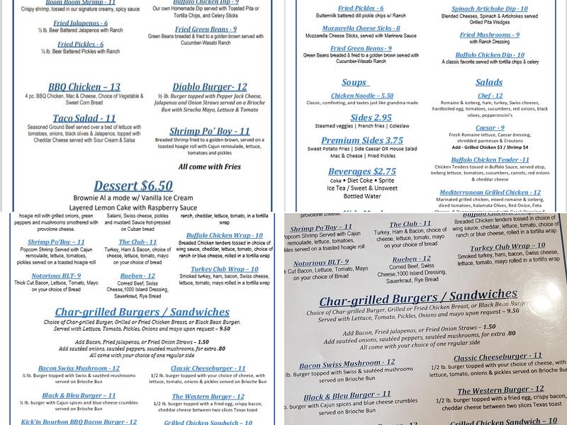 The After Life Wine and Spirits Menu