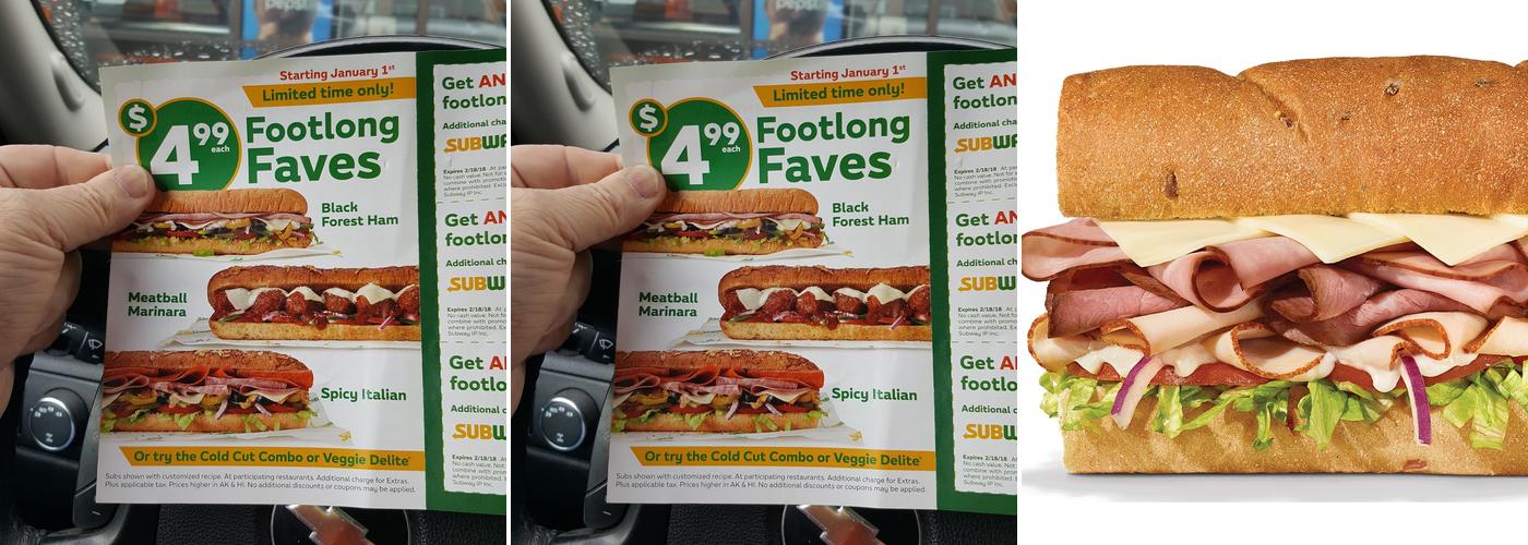 Subway Menu