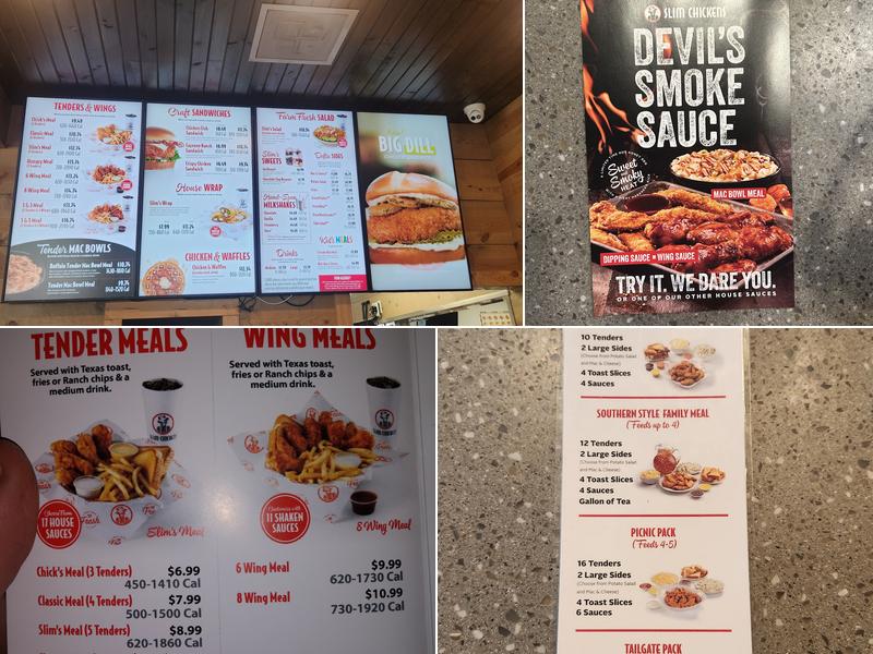 Slim Chickens Menu