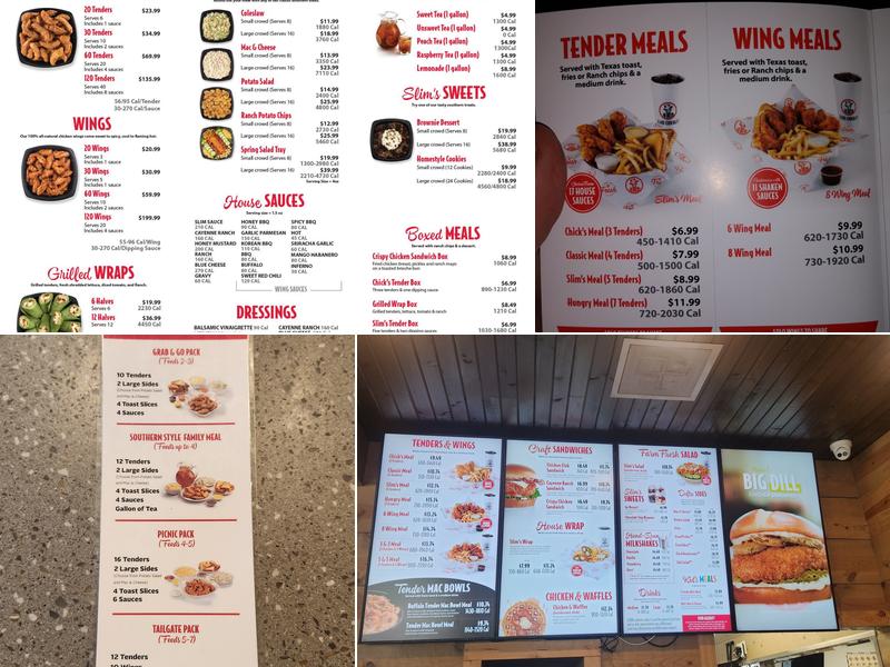 Slim Chickens Menu