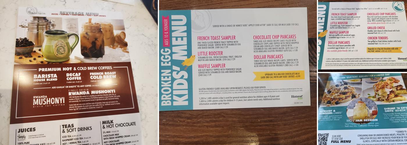 Another Broken Egg Cafe Menu