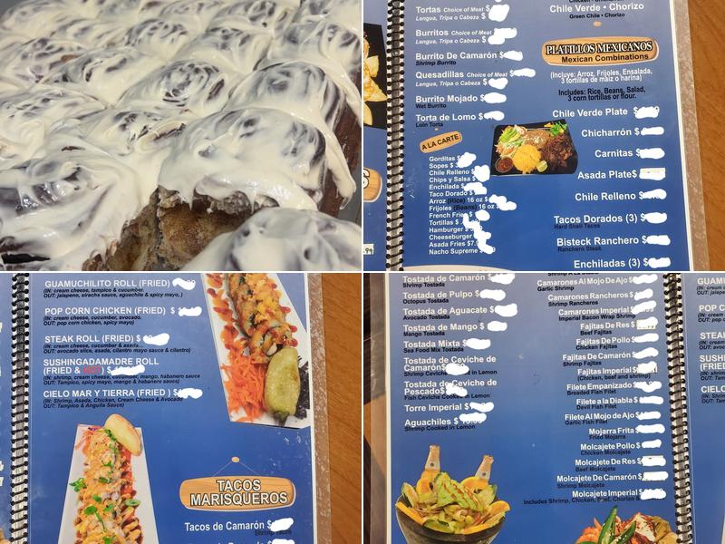 Panaderia La Imperial Menu