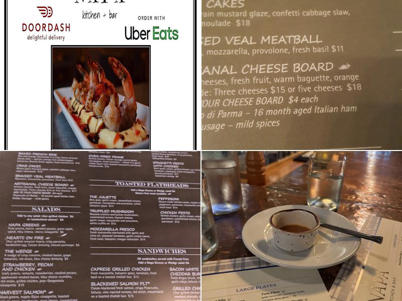 NAPA Kitchen + Bar Westerville Menu