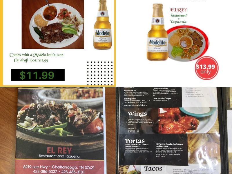 El Rey Restaurant & Taqueria Menu