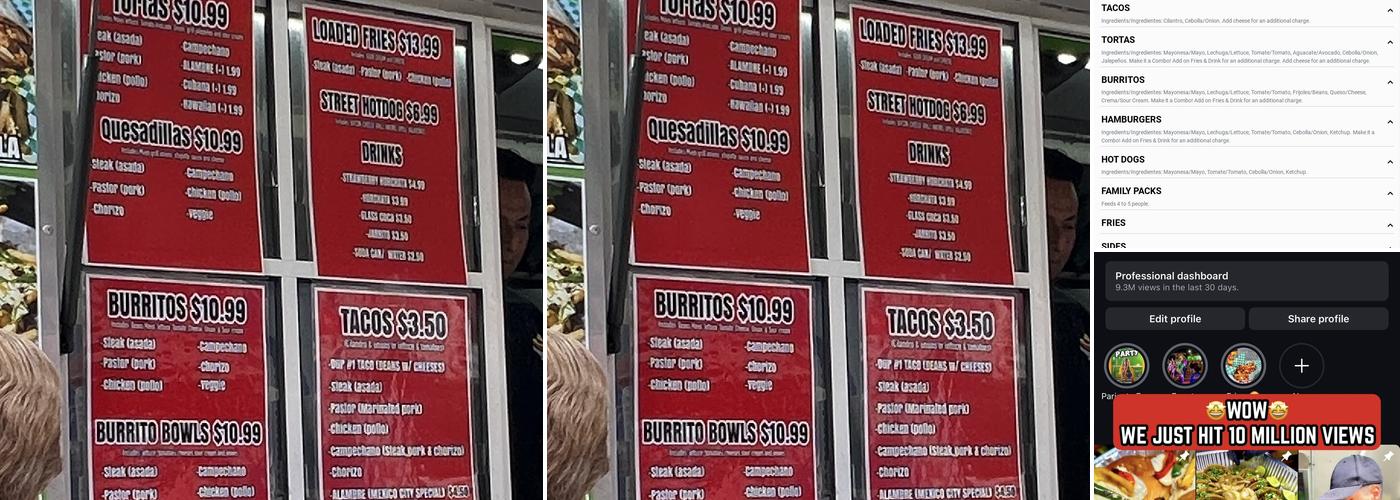 Pariente Mix Menu