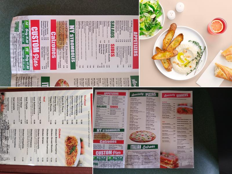 Italian Pizzeria and Restaurant Menu