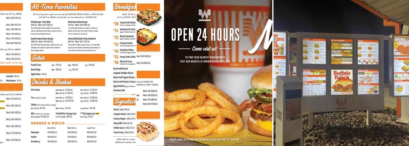 Whataburger Menu