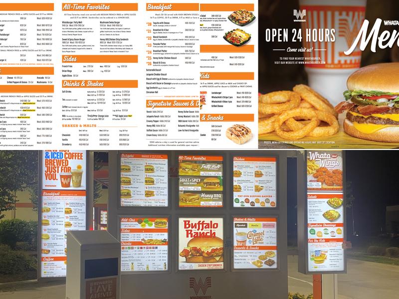 Whataburger Menu