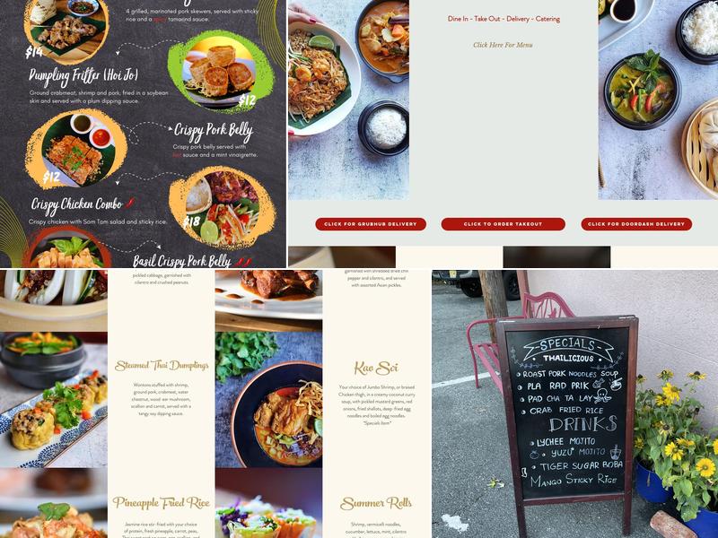 Thai Corner Bistro Menu