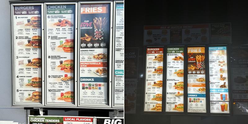 Checkers Menu