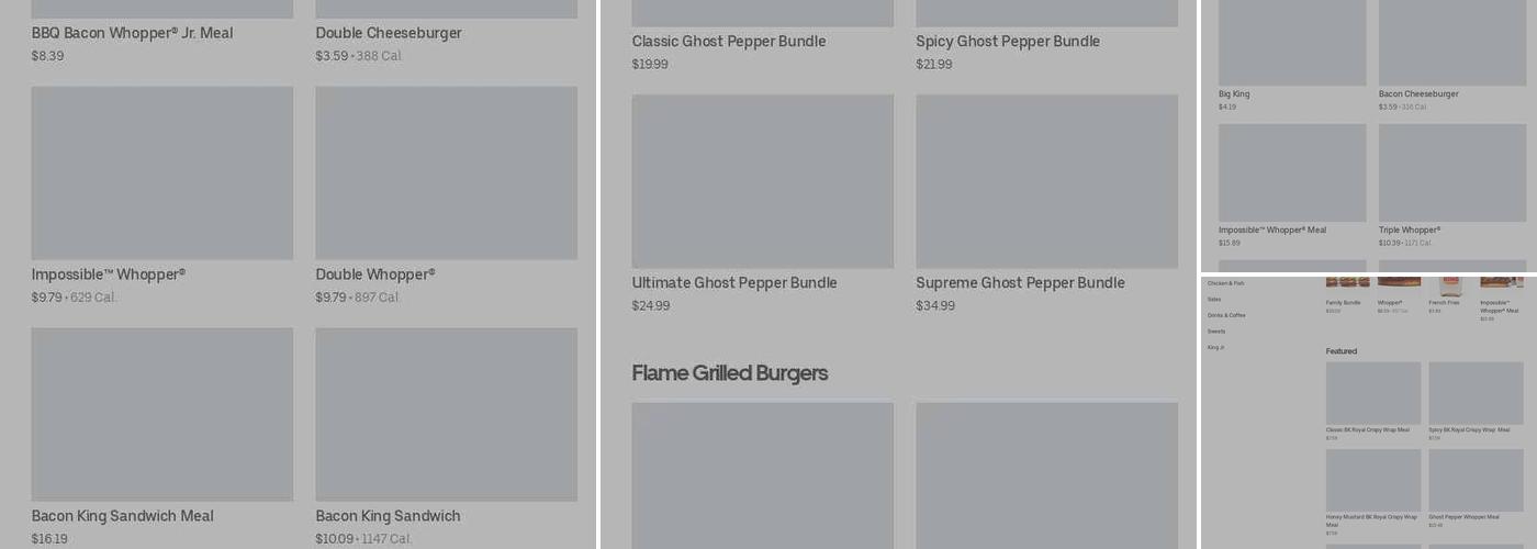 Burger King Menu
