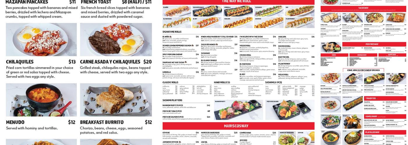 SushiWay Menu