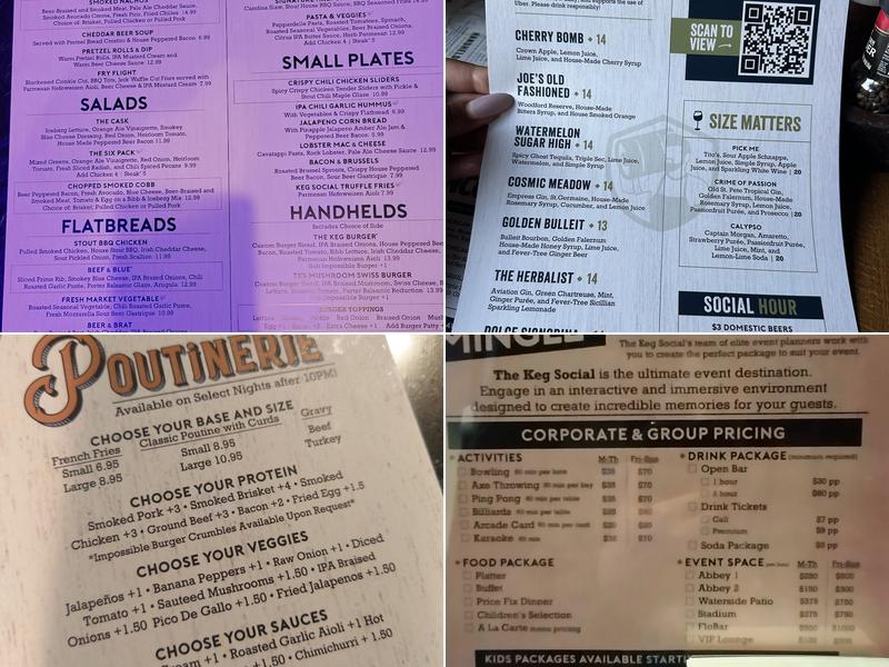 KEG SOCIAL ORLANDO - Dining & Entertainment Menu