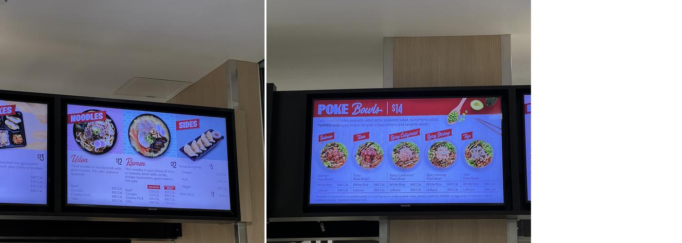 Bento Sushi Menu