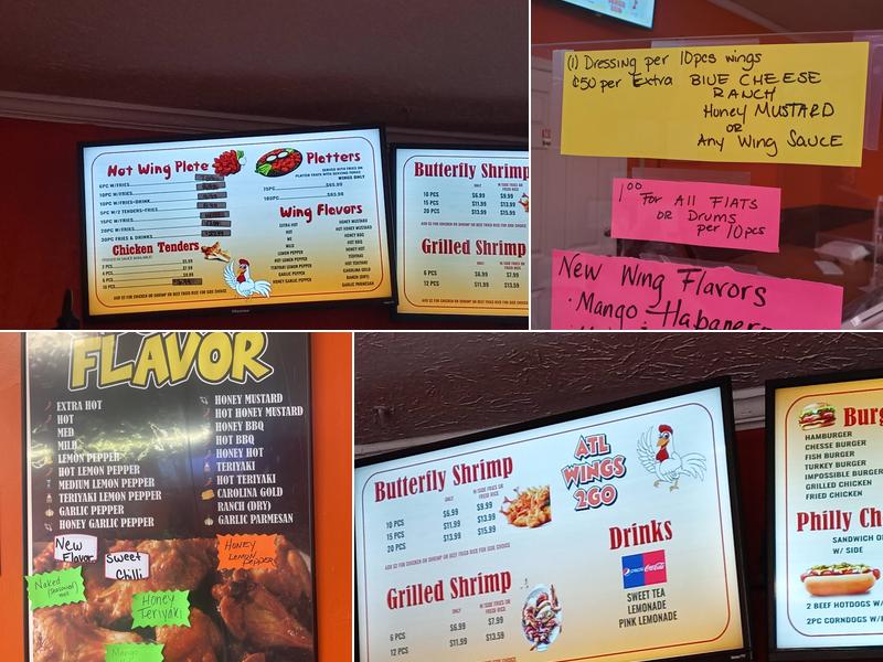 Atl Wings Express Menu