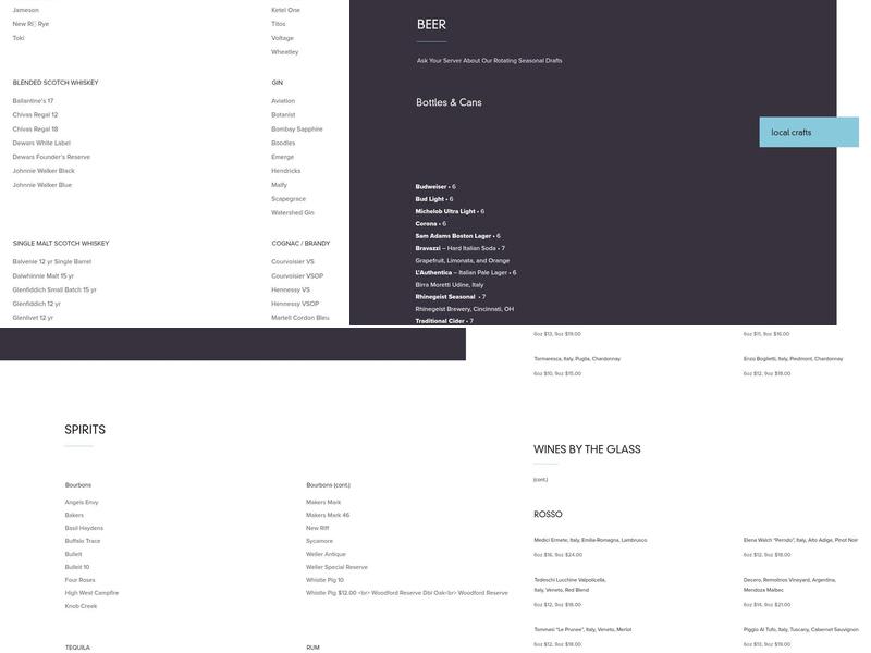 Vista at Lytle Park Menu