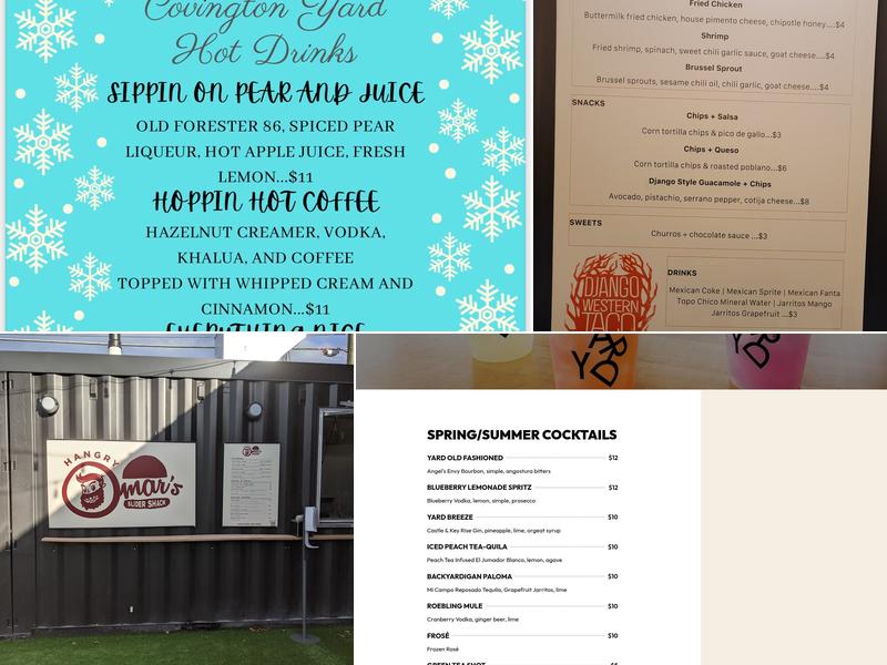 Covington Yard Menu
