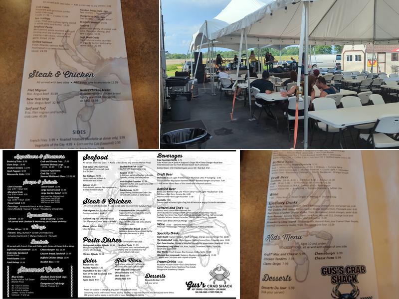 Gus's Crab Shack Menu