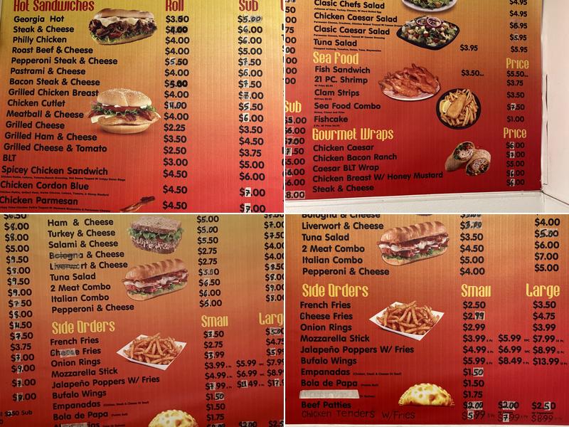 O & R Deli and Grocery Menu