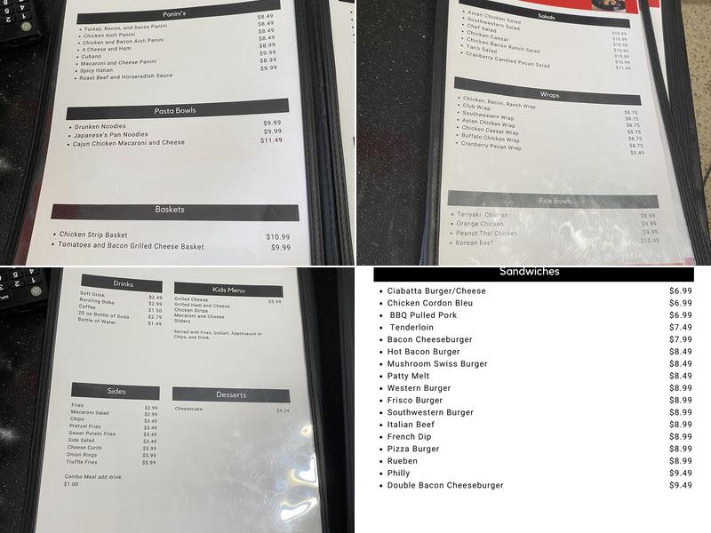 Ski’s Sandwich Shop Menu