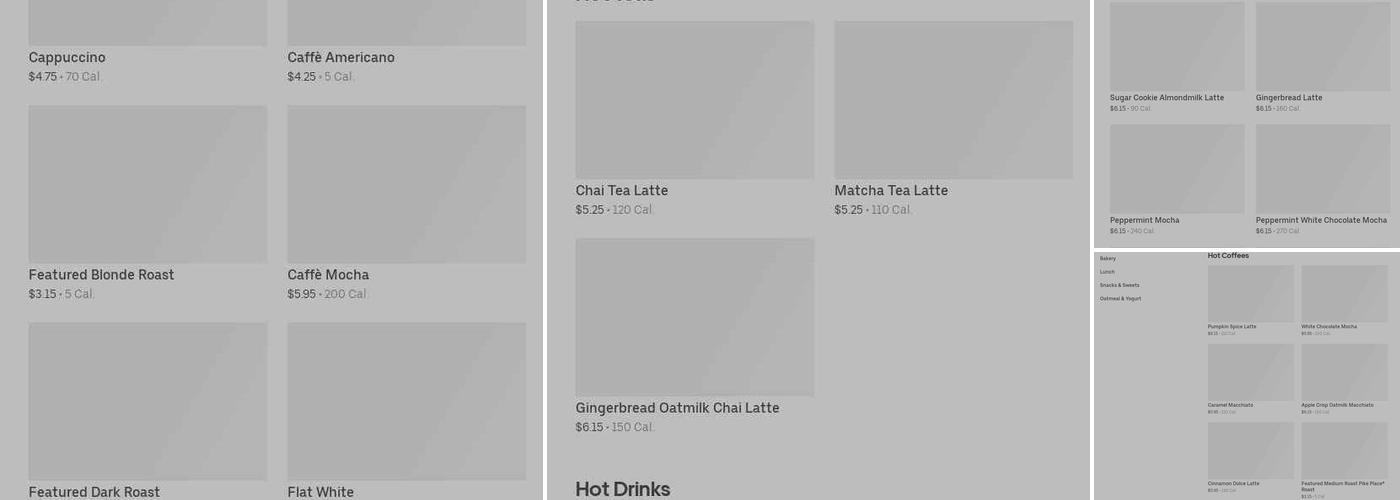 Starbucks Menu