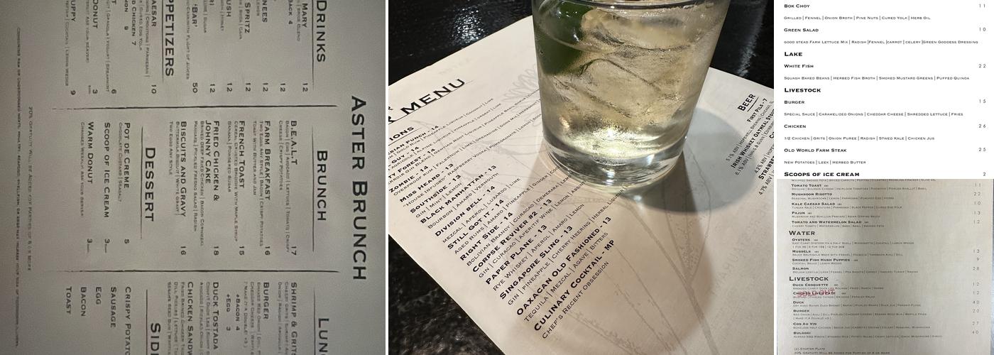 Aster Menu